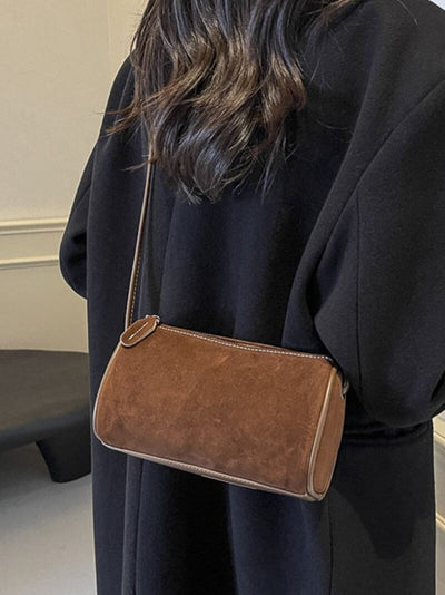 Emily | Elegante Schultertasche aus Wildleder