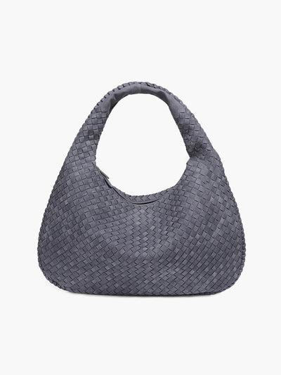 Yvon | Geflochtene Hobo-Tasche aus Wildleder XL