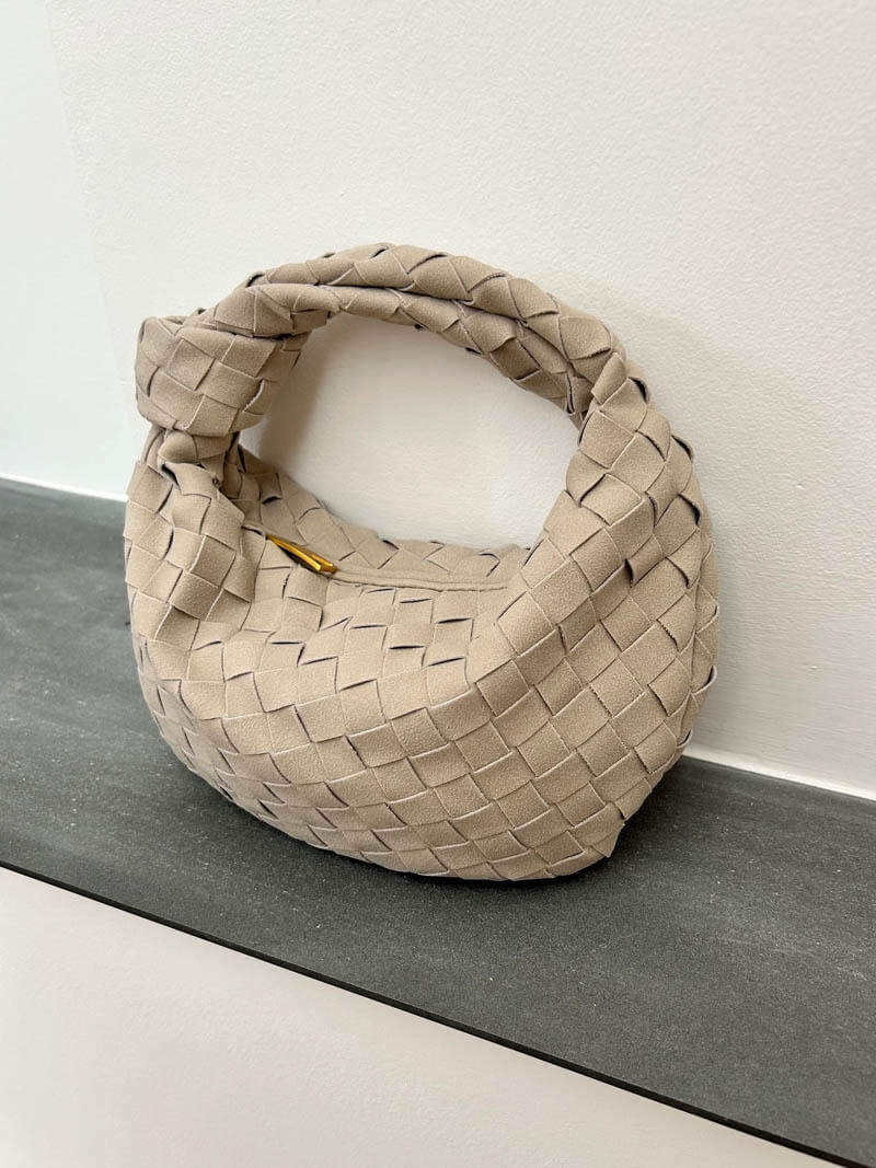 Ilyse | Geflochtene Mini-Tasche aus Wildleder