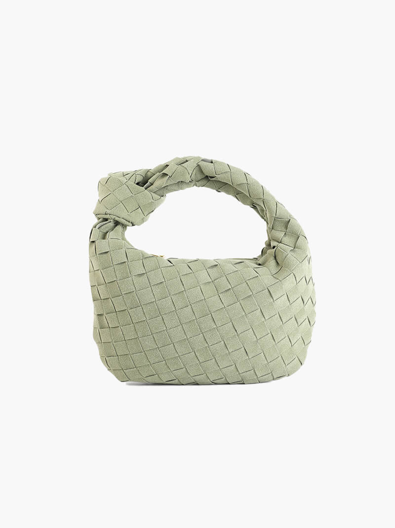 Ilyse | Geflochtene Mini-Tasche aus Wildleder