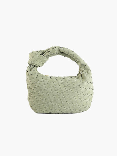 Ilyse | Geflochtene Mini-Tasche aus Wildleder