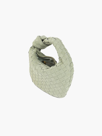 Ilyse | Geflochtene Mini-Tasche aus Wildleder