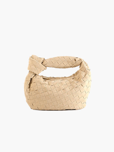 Ilyse | Geflochtene Mini-Tasche aus Wildleder