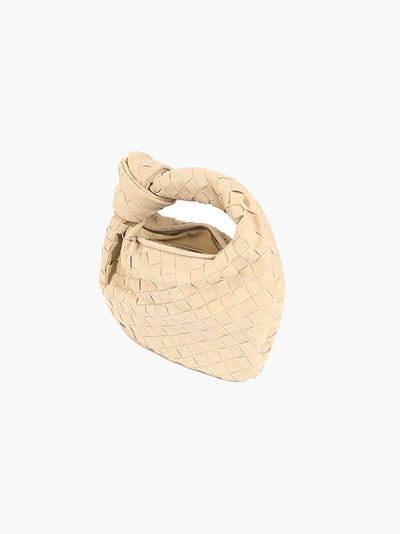Ilyse | Geflochtene Mini-Tasche aus Wildleder