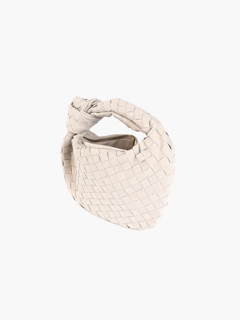 Ilyse | Geflochtene Mini-Tasche aus Wildleder
