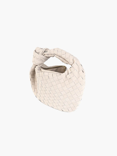 Ilyse | Geflochtene Mini-Tasche aus Wildleder