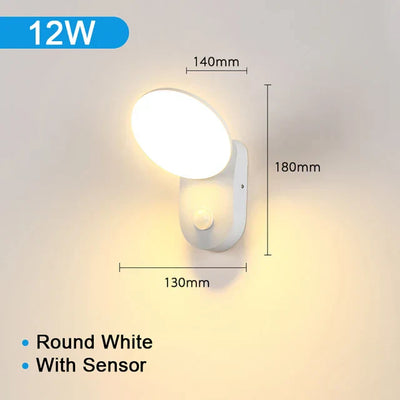 LED Außenwandleuchte mit Bewegungssensor