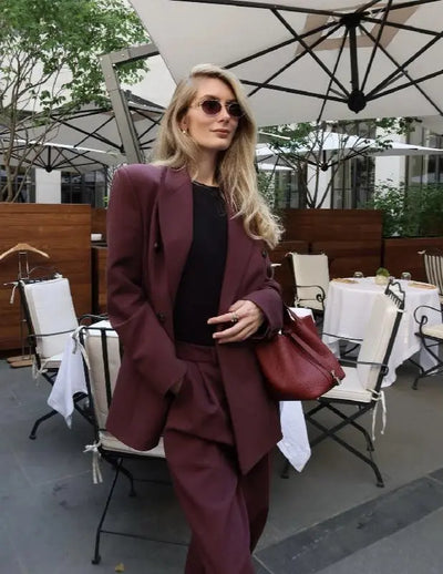 Clara | Modischer Zweiteiliger Anzug – Stilvolle Eleganz für Jeden Anlass Zendoo.de