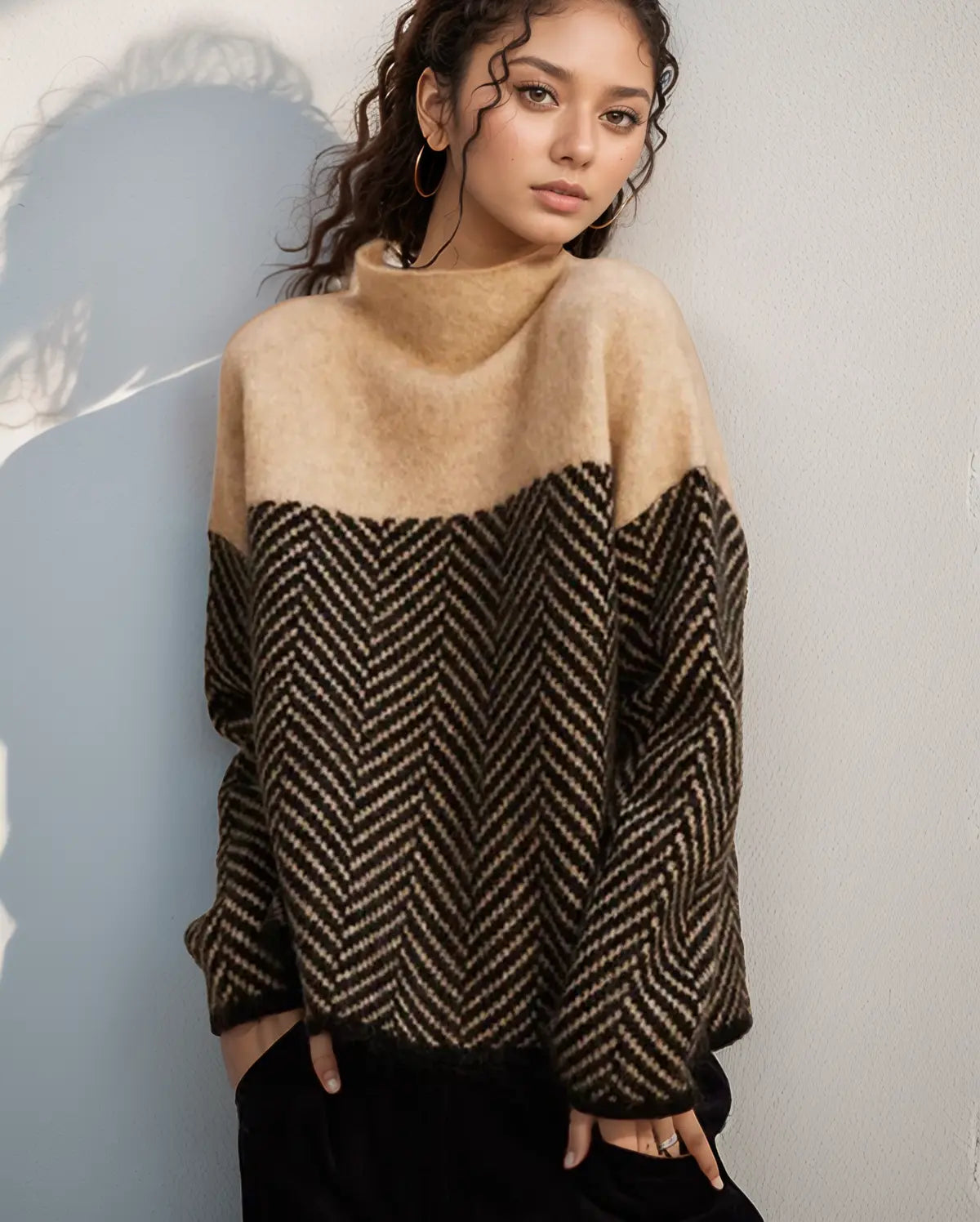 Elena | Bequemer Rollkragenpullover Zendoo.de