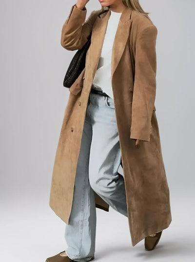 Elena | Suede Trenchcoat Zendoo.de