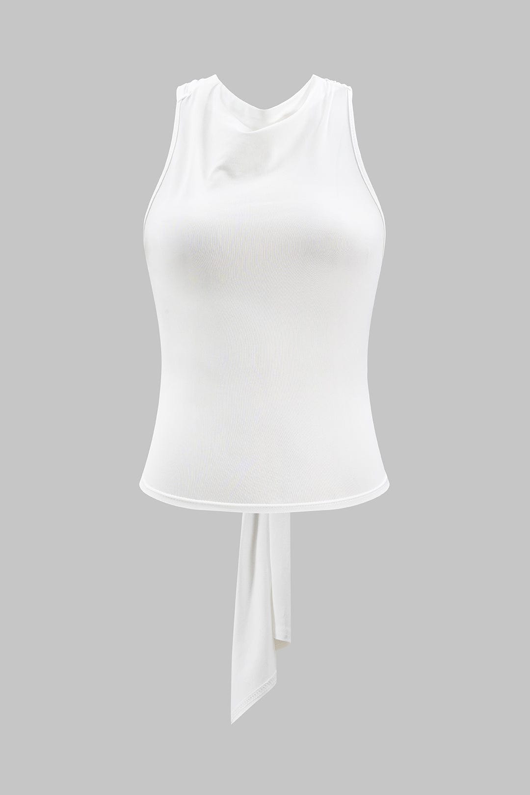 Mallory | Feminines Neckholder-Top mit Wickeldesign & Knoten-Detail