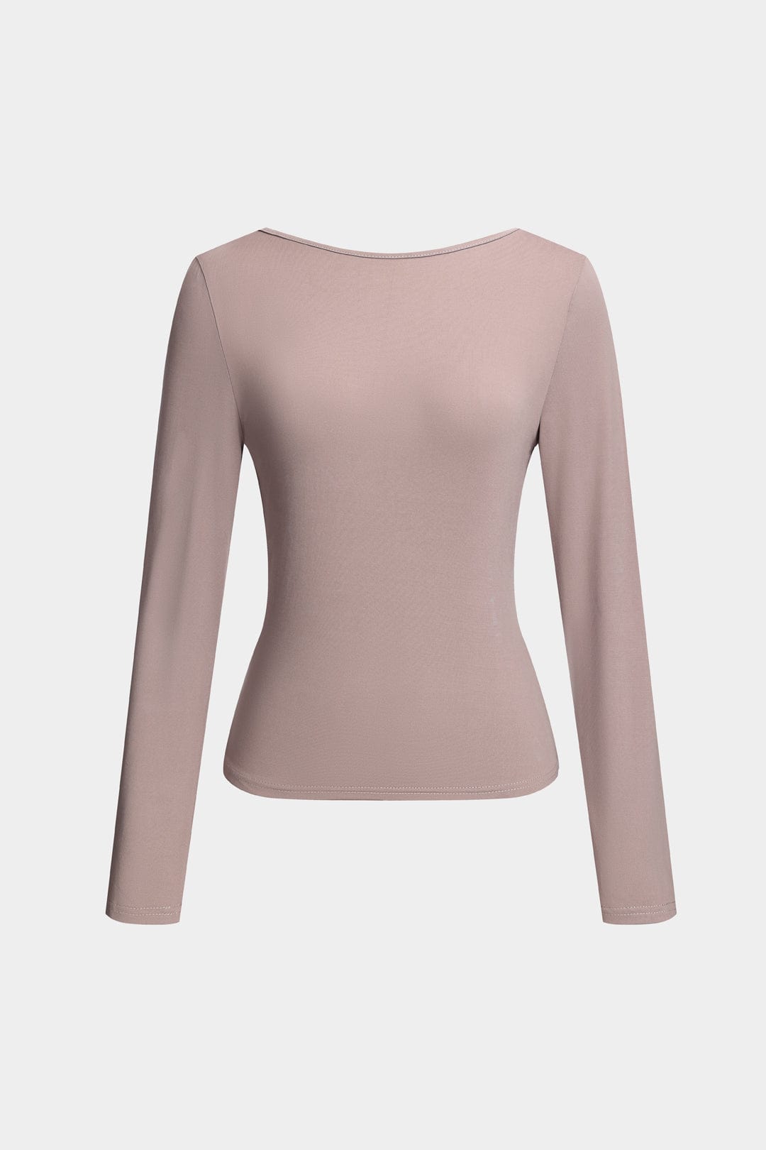 Addison | Bodycon Niedriger Rückenausschnitt Langärmeliges Oberteil