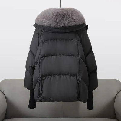 Gretl | Pufferjacke mit Kunstpelzkragen