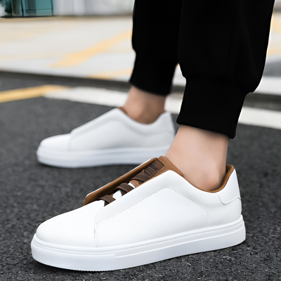 Alexander | Hochwertiger weißer Herrensneaker aus Leder