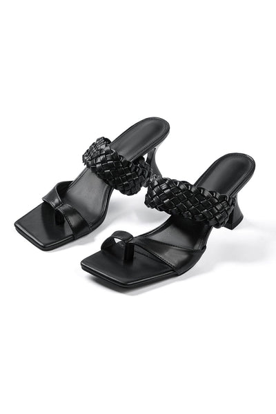 Elegante Sandaletten mit geflochtenem Riemen