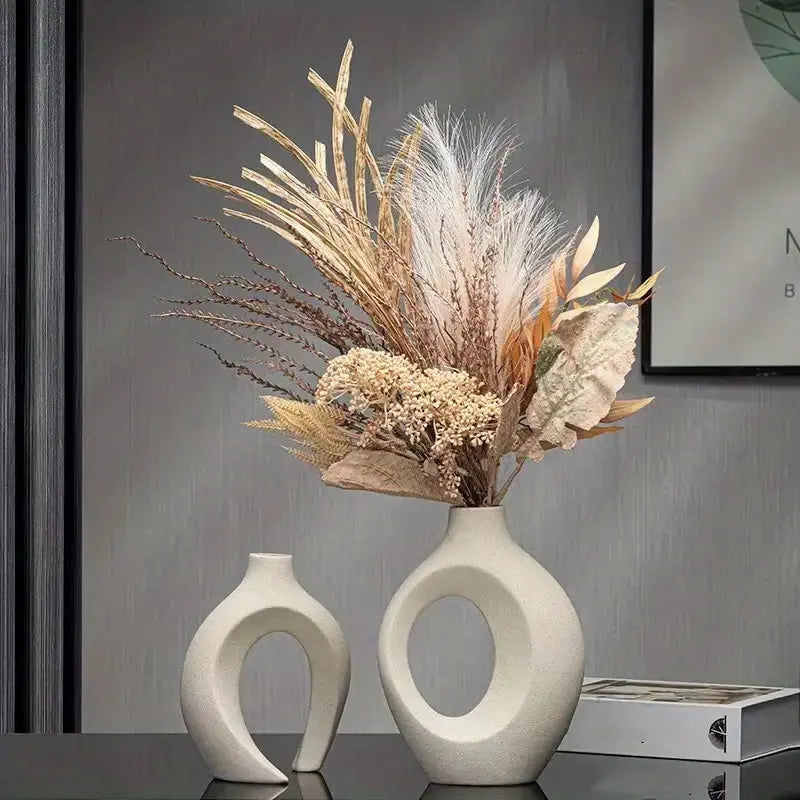 Zendoo | Nordische Boho Vase aus weißer Keramik Zendoo.de