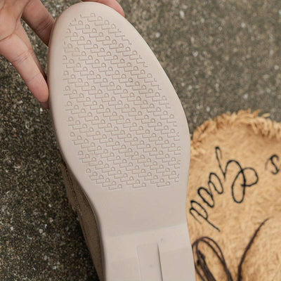 Casual Loafer in Dunkelblauer und Beiger Veloursleder-Optik