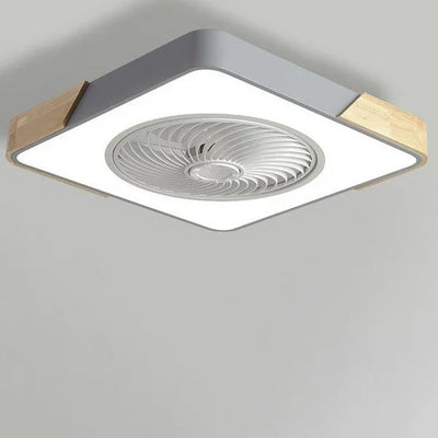 BreezeGlow | Skandinavische LED-Deckenleuchte mit integriertem Ventilator