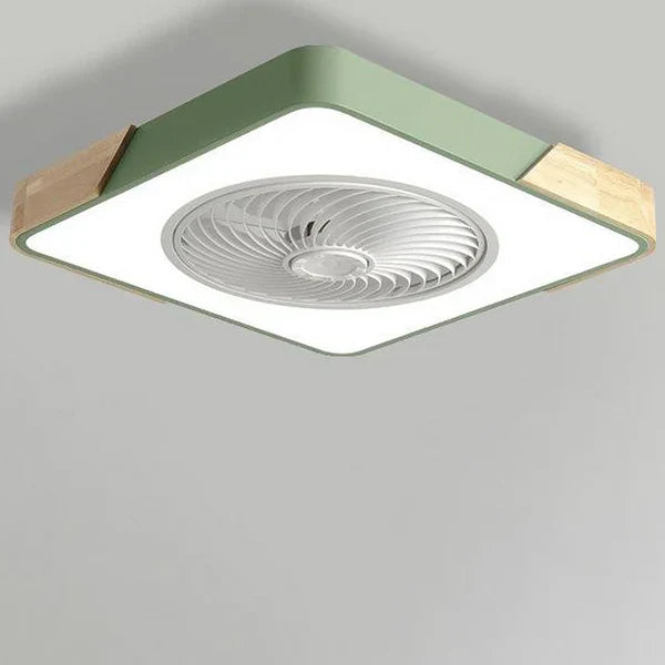 BreezeGlow | Skandinavische LED-Deckenleuchte mit integriertem Ventilator