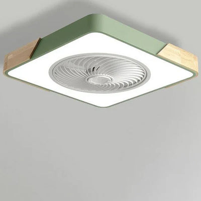 BreezeGlow | Skandinavische LED-Deckenleuchte mit integriertem Ventilator