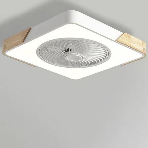 BreezeGlow | Skandinavische LED-Deckenleuchte mit integriertem Ventilator