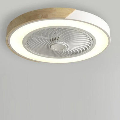 BreezeGlow | Skandinavische LED-Deckenleuchte mit integriertem Ventilator