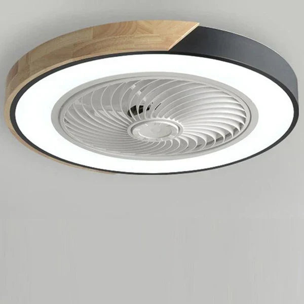 BreezeGlow | Skandinavische LED-Deckenleuchte mit integriertem Ventilator