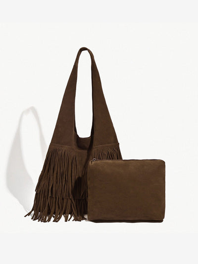 Isla | Boho Hobo-Tasche mit Fransen