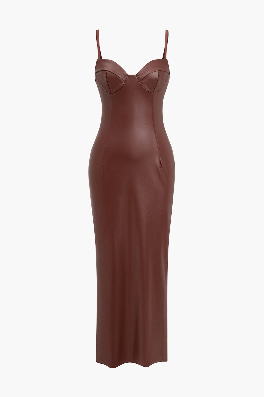 Sophia | Verführerisches Leder-Maxikleid – Sexy & Elegant