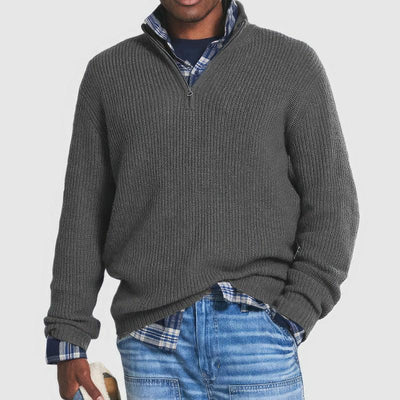 Adelbert | Strickpullover mit Reißverschluss