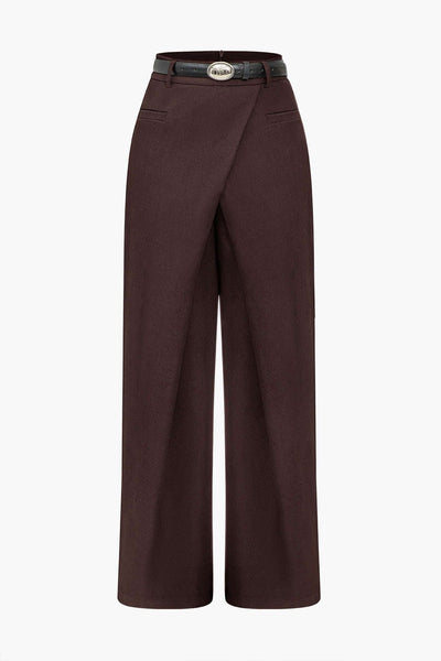 Elena | Elegante High-Waist Hose mit Wickeldetail