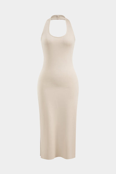 Amira | Träger-Bodycon-Midikleid mit passendem Kapuzenpullover