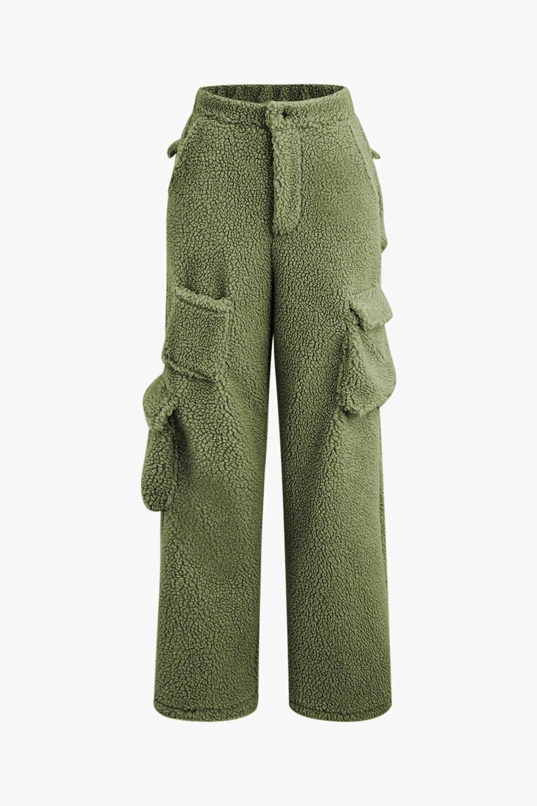 Misha | Teddy-Zweiteiler mit Cargohose & Cropped-Jacke