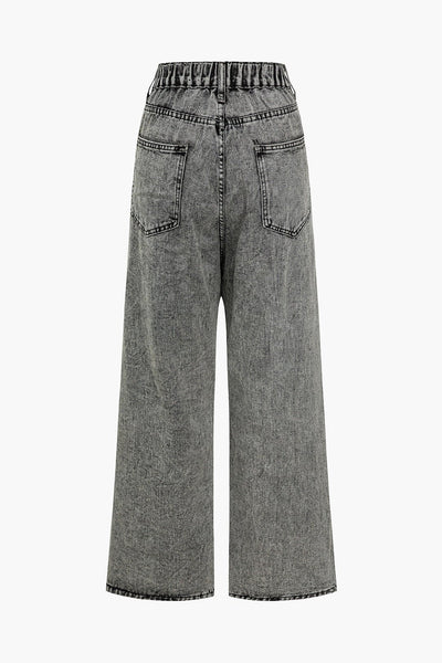 Lara | Hosen mit weitem Bein und asymmetrischen Details
