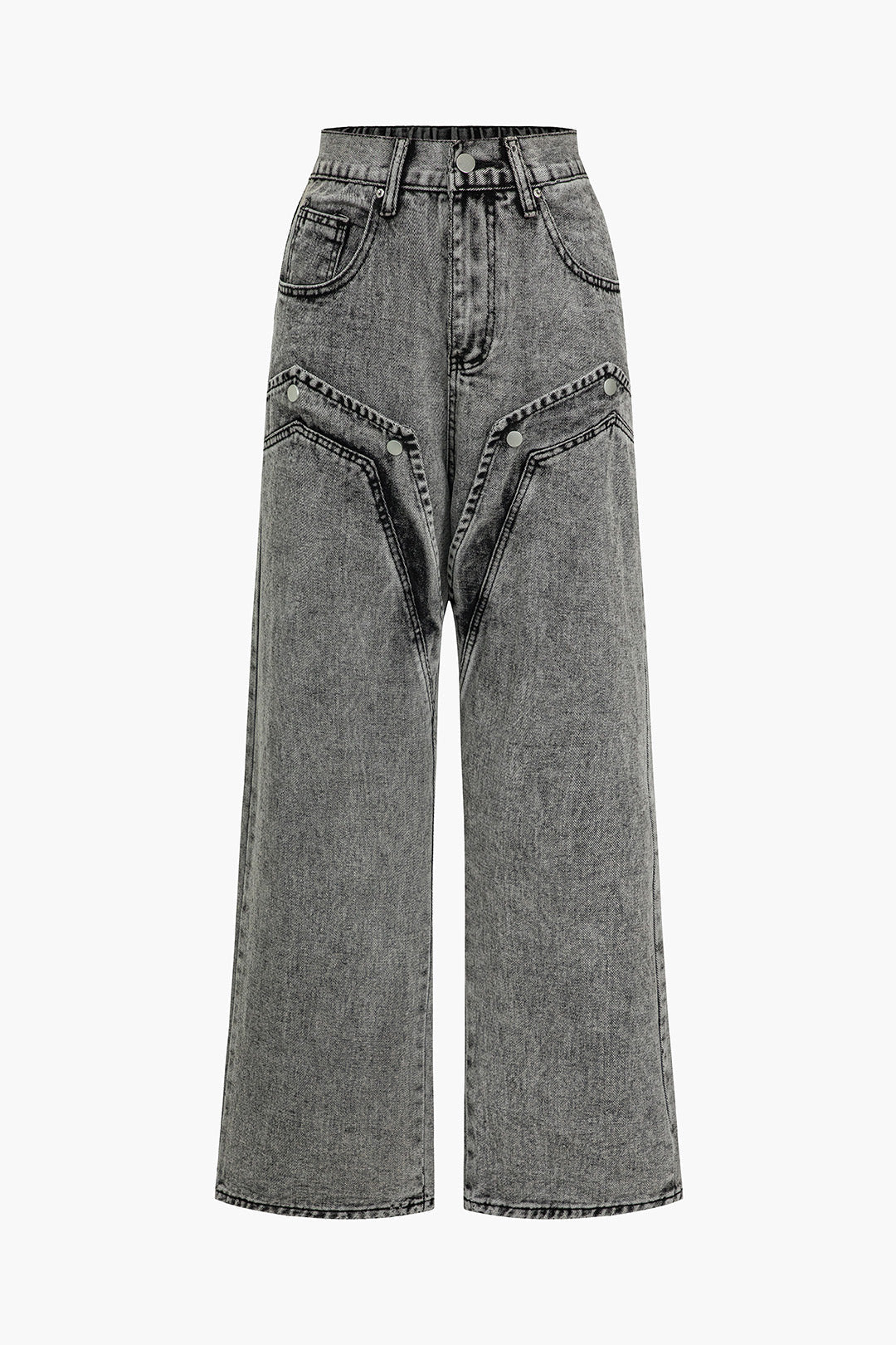 Lara | Hosen mit weitem Bein und asymmetrischen Details