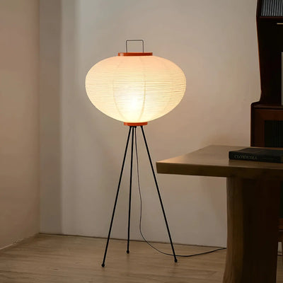 LucaLumen | Wabi-Sabi LED-Stehlampe aus Reispapier – Zeitloses Design mit Natürlicher Ästhetik Zendoo.de