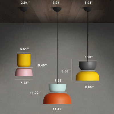 MaxColor | Bunte und elegante Macaron LED-Pendelleuchte Zendoo.de