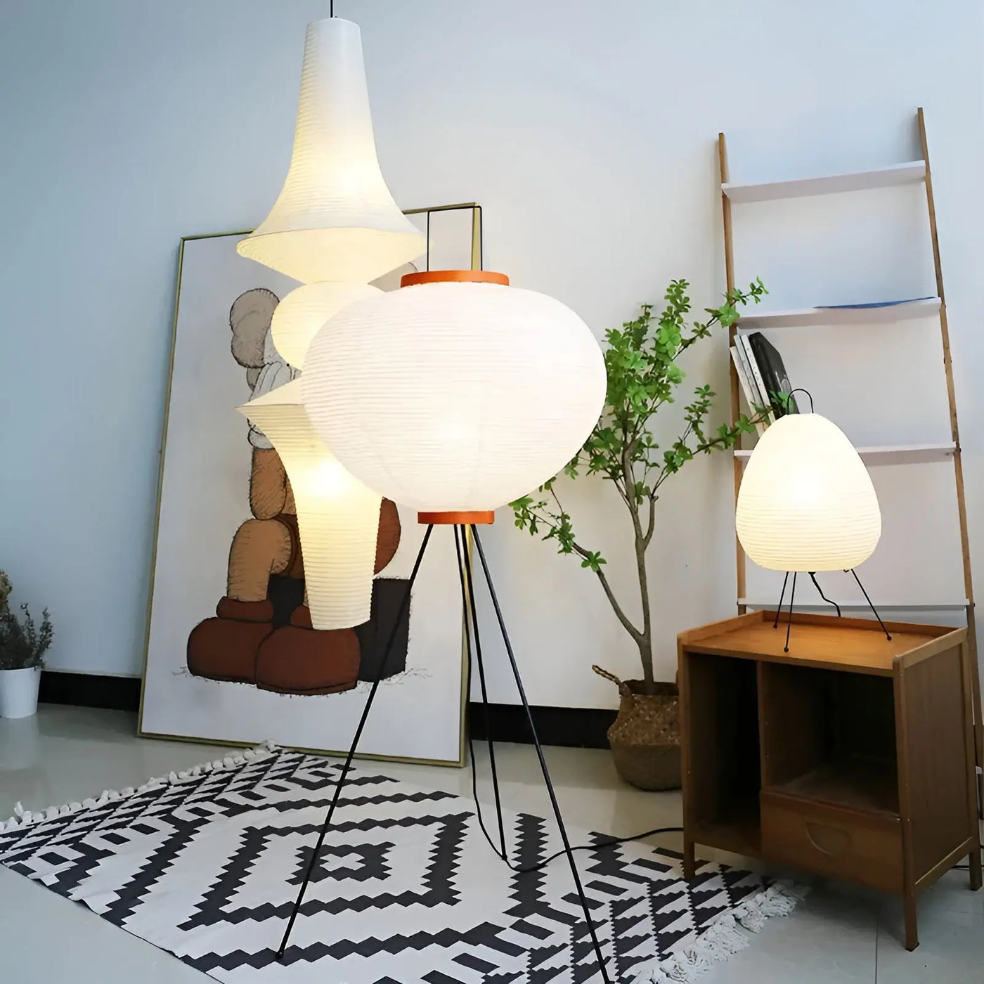 LucaLumen | Wabi-Sabi LED-Stehlampe aus Reispapier – Zeitloses Design mit Natürlicher Ästhetik Zendoo.de