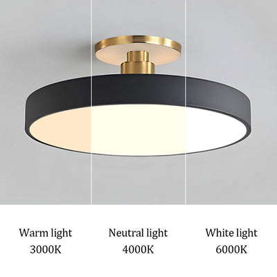 LuxLume | Moderne LED-Deckenleuchte mit edlen Goldakzenten