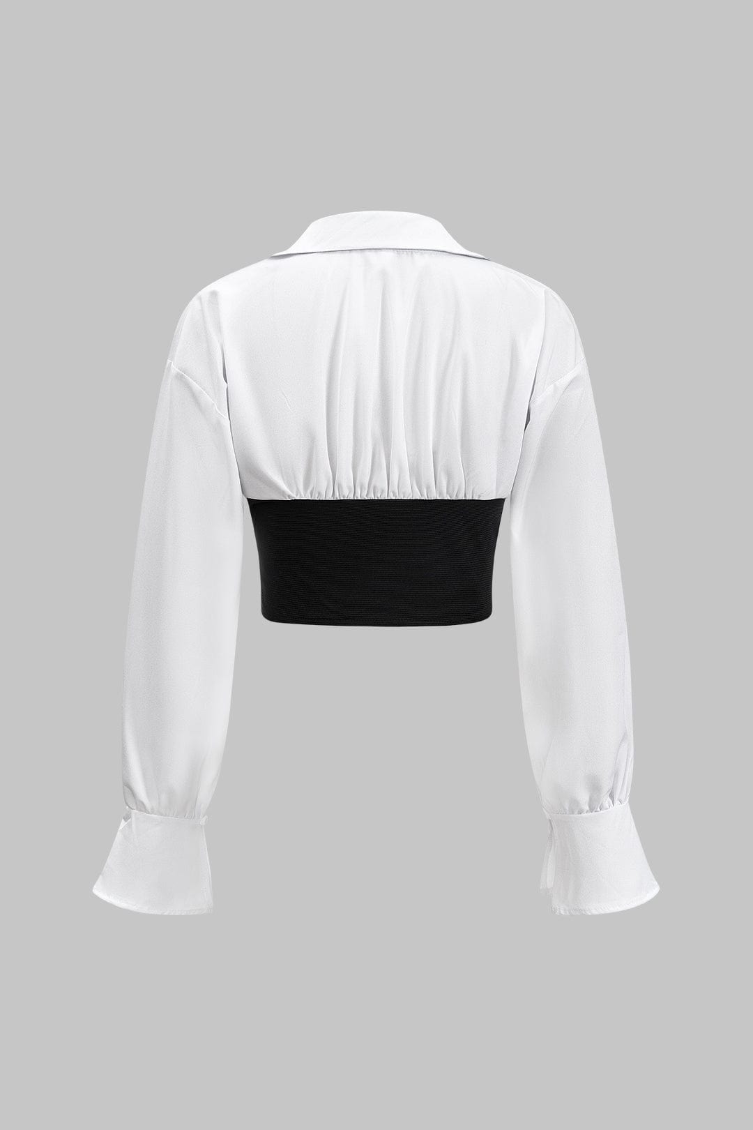 Martina | Elegantes Zweiteiler-Set mit Corsagen-Bluse & Bleistiftrock