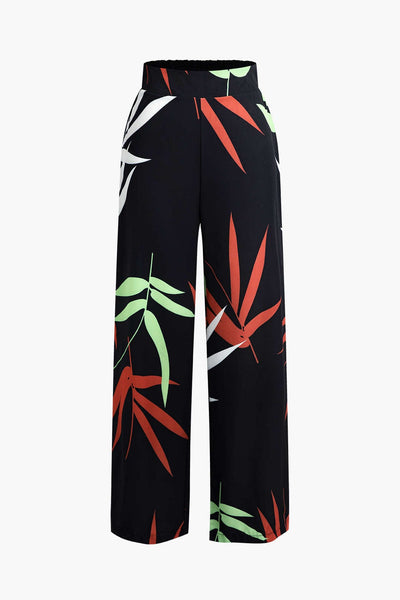 Bailey | Zweiteiler mit Knoten-Top & Bambusprint-Hose