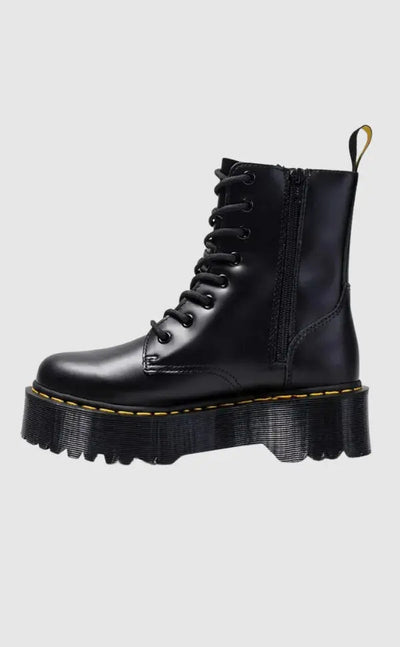 Ella | Elegante Plateaustiefel aus Leder – Stilvolle Schuhe mit Komfort