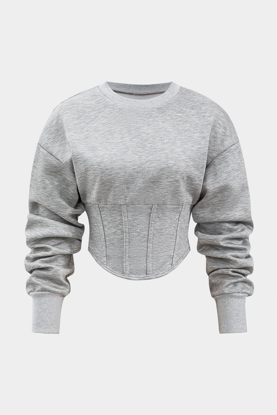 Celine | Stylisches Sweat-Zweiteiler-Set mit Cropped-Pullover & Skaterrock