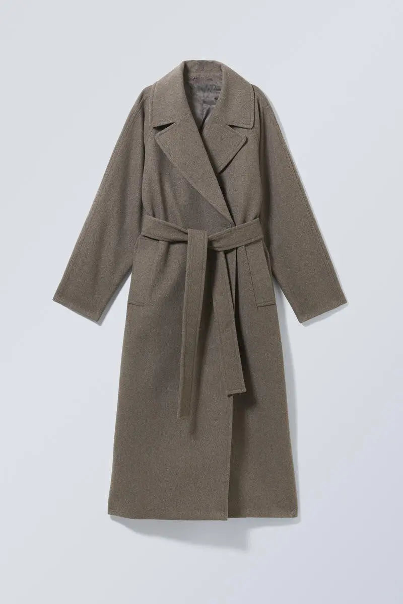 Emilia | Langer Wollmantel im Oversize-Stil Zendoo.de