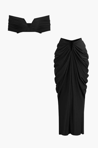 Desiree | Elegantes Off-Shoulder-Set mit Drapierung