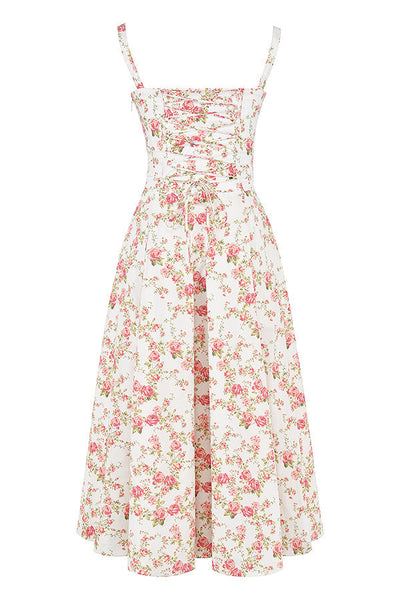 Anna | Fuchsia Taillenformendes Midikleid