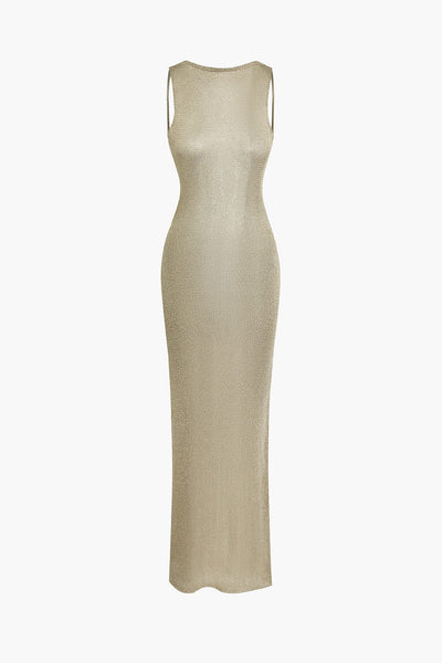Lisa | Glamouröses Rückenfreies Maxi-Kleid – Eleganz trifft Verführung