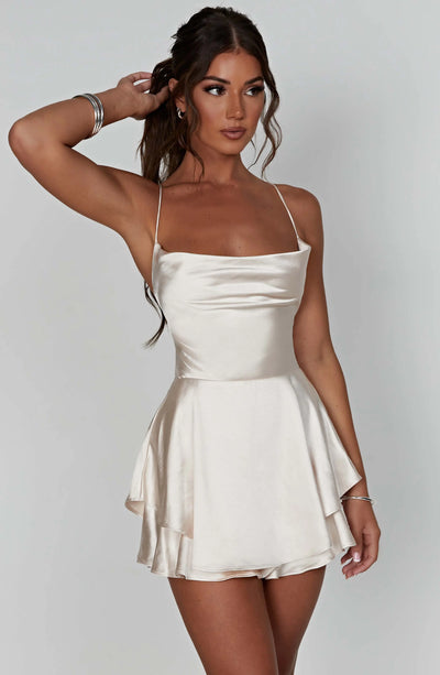 Emilia | Satin Mini Dress Zendoo.de