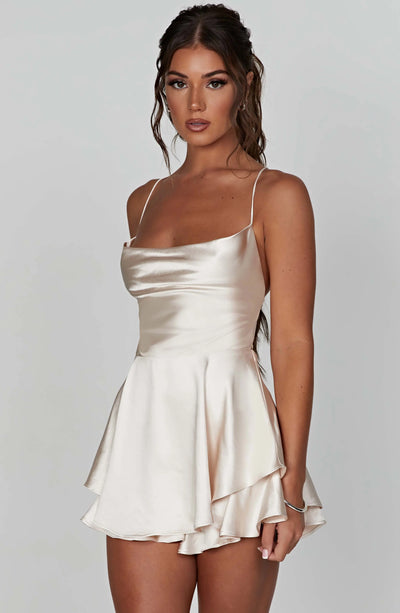 Emilia | Satin Mini Dress Zendoo.de