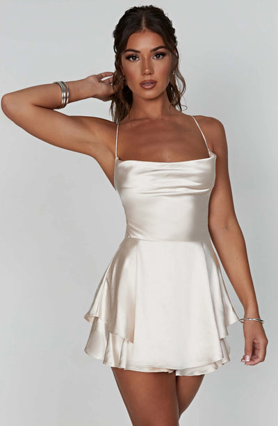 Emilia | Satin Mini Dress Zendoo.de